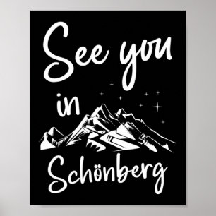 See You In Schönberg Germany Vacation Ski  Poster