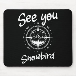 See You In Snowbird Usa Vacation Ski Comp Mouse Mat