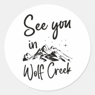 See You In Wolf Creek Usa Vacation Ski Classic Round Sticker
