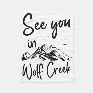 See You In Wolf Creek Usa Vacation Ski Fleece Blanket