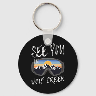 See You In Wolf Creek Usa Vacation Ski Goggles 1 Key Ring