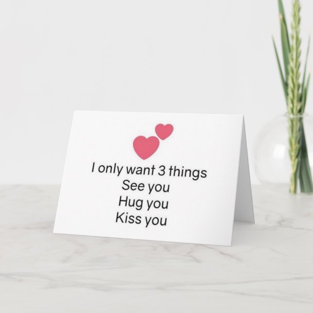 **SEE YOU KISS YOU HUG YOU** AT CHRISTMAS HOLIDAY CARD (Front)