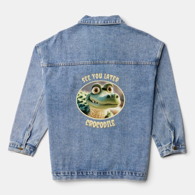 See you later denim jacket (Back)