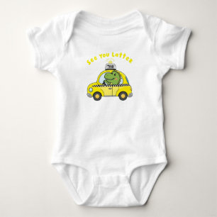 See You Later Dinosaur Taxi  Baby Bodysuit