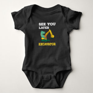 See You Later Excavator I - Toddler Boys Kids Baby Bodysuit