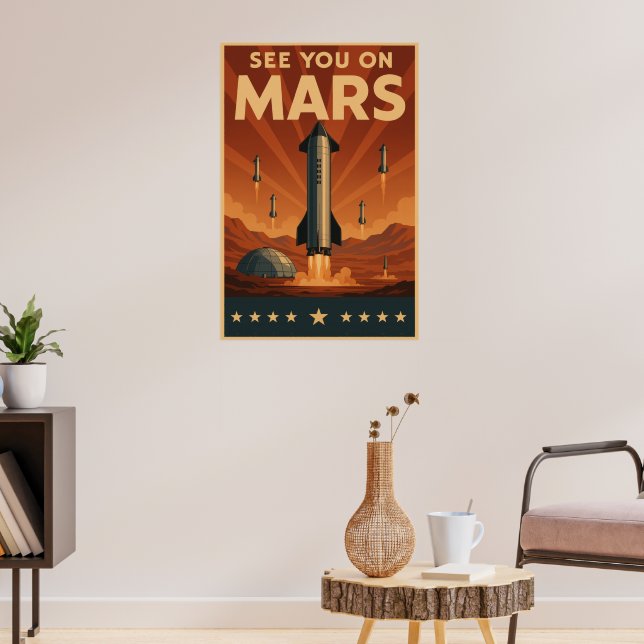 See You On Mars Poster (Living Room 3)