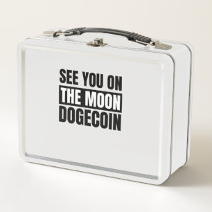 See you on the moon dogecoin metal lunch box