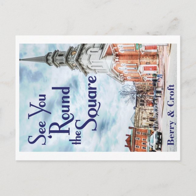 See You 'Round the Square Postcard (Front)