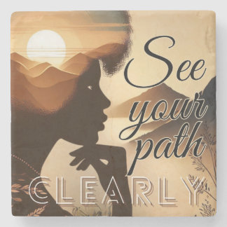 See Your Patch Clearly Stone Coaster