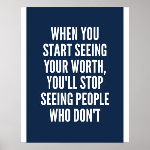 See Your Worth - Motivational Poster
