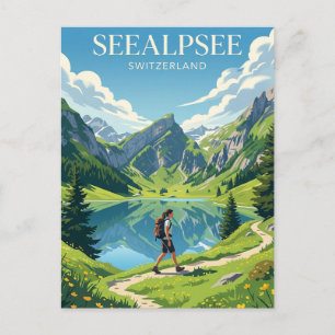 Seealpsee Switzerland Postcard