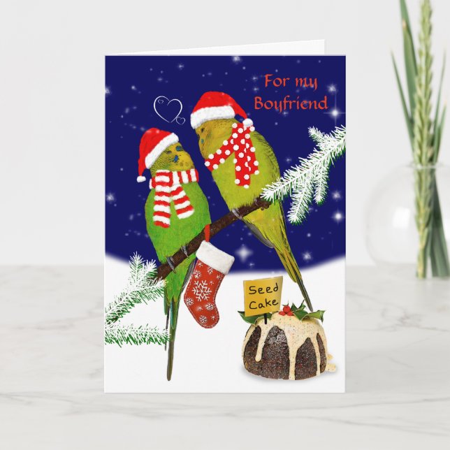 Seed Cake Christmas Card BOYFRIEND (Front)