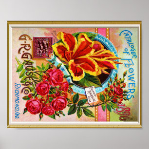 Seed Cover Catalogue 1896 Richmond Indiana Poster