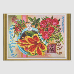 Seed Cover Catalogue 1896 Richmond Indiana Tissue Paper