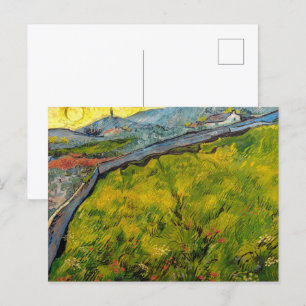Seed Field at Sunrise by Vincent van Gogh Postcard