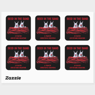 Seed in the Sand Square Sticker