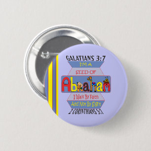 Seed of Abraham I Eng I Rnd I 2.25 6 Cm Round Badge