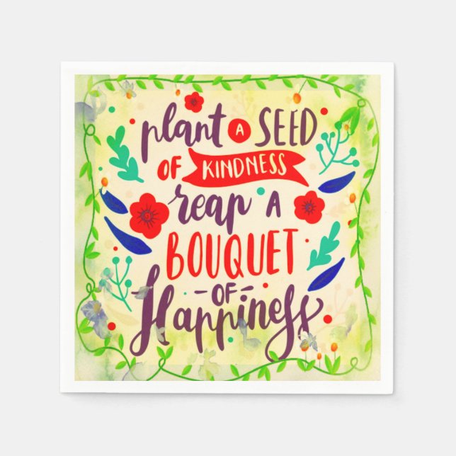 Seed of kindness napkin (Front)