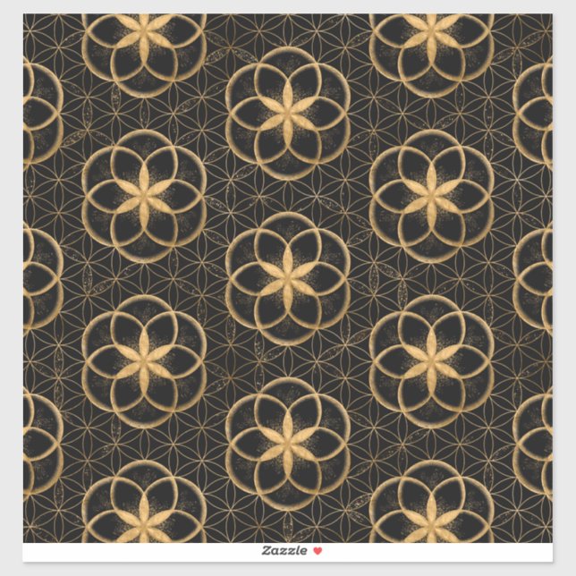 Seed of life in Flower of Life Pattern (Sheet)