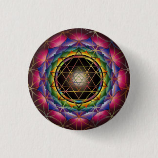 Seed of Life Mandala Button by Rachel C. Bemis