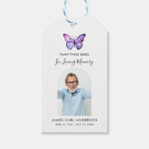 Seed Packet Memorial In Loving Memory Photo Gift Tags