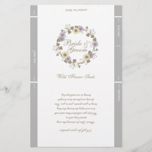 Seed Packet Template Wedding Favour
