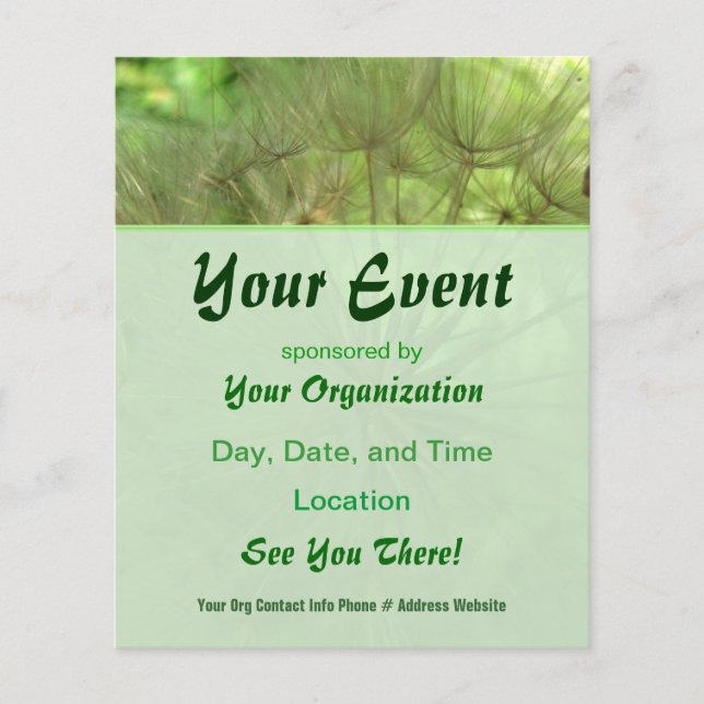 Seed Pod Event Flyer (Front)
