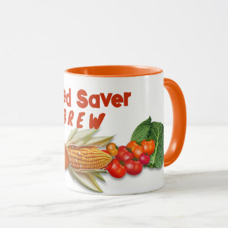 Seed Saver Vegetable Border Custom Mug