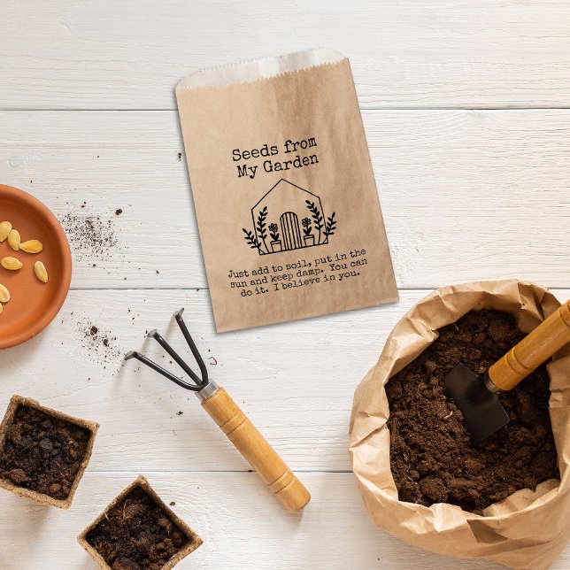 Seed Saving Paper Garden  Favour Bags (Seeds from my garden storage bags)