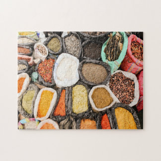 Seed & Spice Sacs Spice Market Ecuador Jigsaw Puzzle