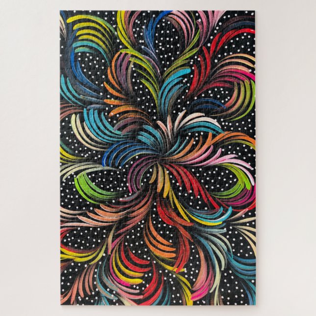 Seeded Bush Medicine Dreaming by Selina Numina Jigsaw Puzzle (Vertical)