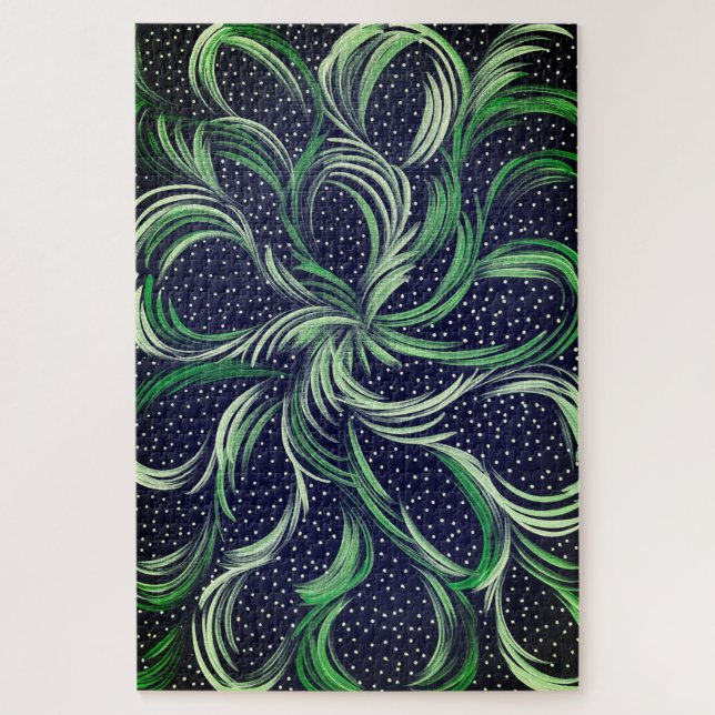 Seeded Bush Medicine Leaves from Utopia Puzzle (Vertical)