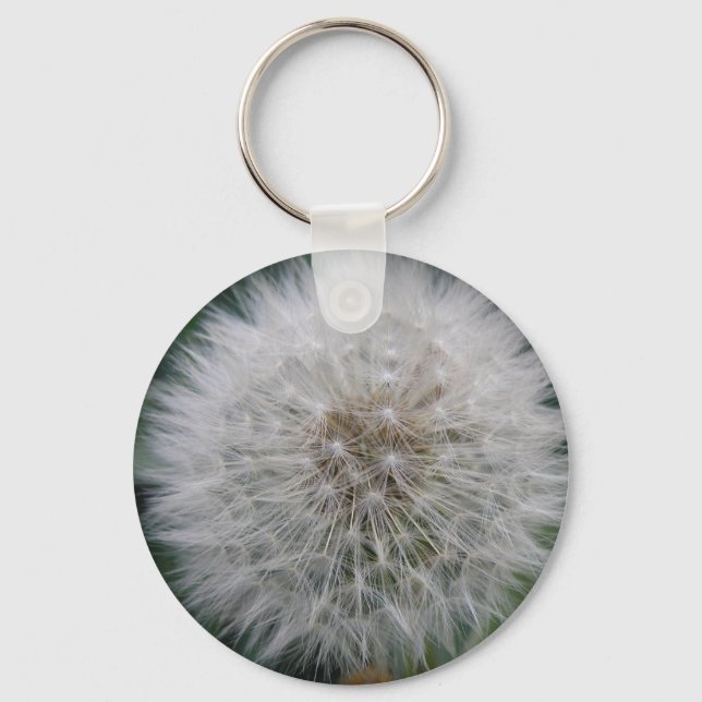 Seeding Dandelion Flower Keychain (Front)