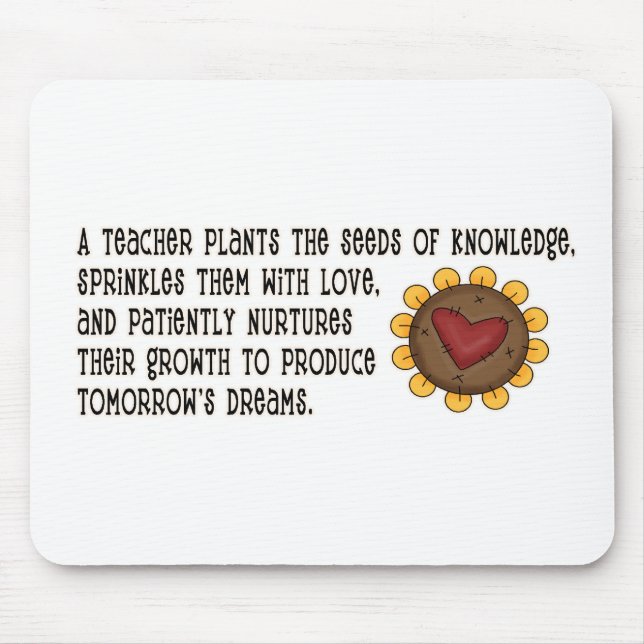 Seeds of Knowledge Teacher Mouse Mat (Front)
