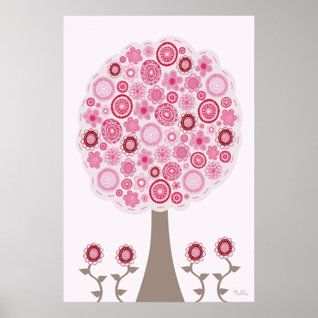 Seeds of Pink Love Tree Poster (Front)