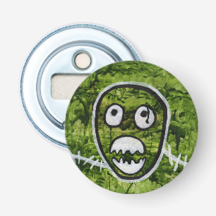 Seedy Pete Skull Odd Whimsical Monster Art Quirky Bottle Opener