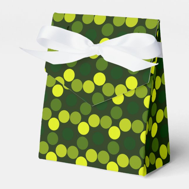 Seeing Dots Lemon Lime-Tent Favour Box (Front Side)