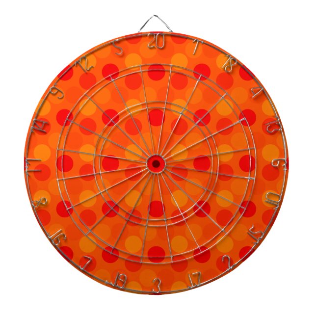 Seeing Dots Orange Dart Board (Front)
