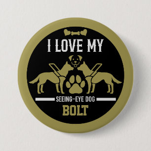 Seeing Eye Dog Gift 7.5 Cm Round Badge