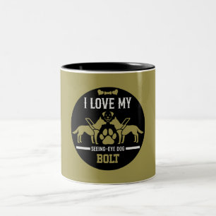 Seeing Eye Dog Gift Two-Tone Coffee Mug