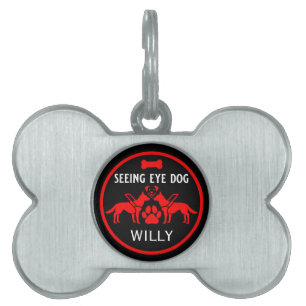 Seeing Eye Dog Gifts Pet ID Tag