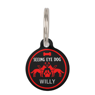 Seeing Eye Dog Gifts Pet Tag