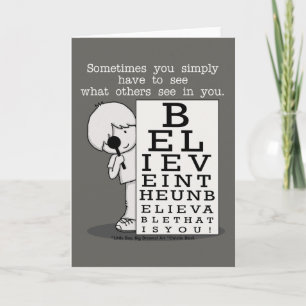 Seeing is Believing-Eye Chart Card