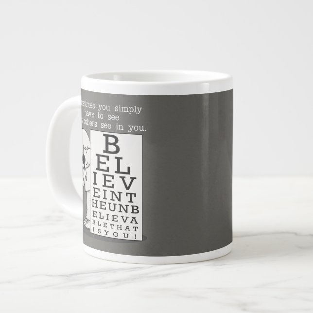 Seeing is Believing-Eye Chart Large Coffee Mug (Front Left)