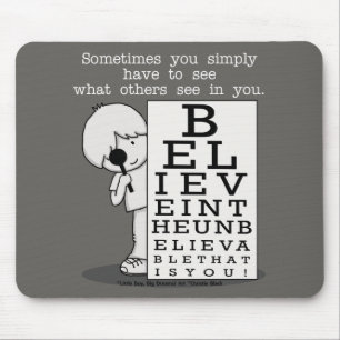 Seeing is Believing-Eye Chart Mouse Mat