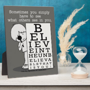 Seeing is Believing-Eye Chart Plaque