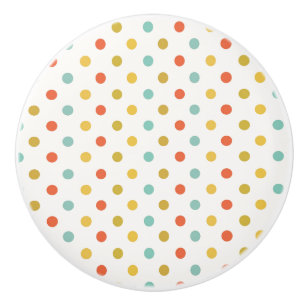Seeing Spots Polka Dots Ceramic Knob