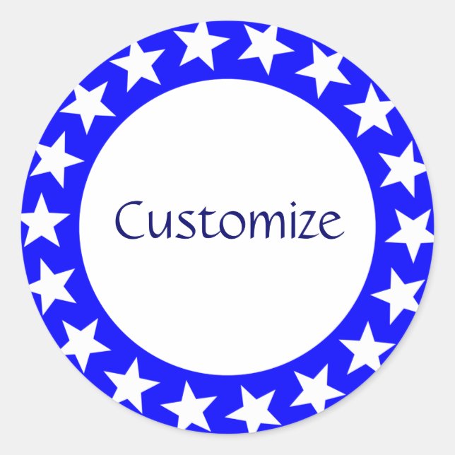 Seeing Stars Template - 2 Classic Round Sticker (Front)