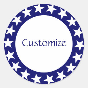 Seeing Stars Template Classic Round Sticker