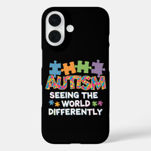 Seeing the World Differently Autism Awareness iPhone 16 Case